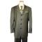 Soho Solid Olive Green Super 100's Rayon Blend Suit
